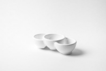 Dreifachschale Rund groß Melamin Primeware 