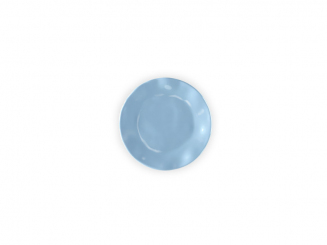 Melamin Ruffle Hues Teller 14 cm, hellblau Q Squared 
