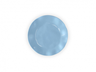 Melamin Ruffle Hues Teller 20 cm, hellblau Q Squared 