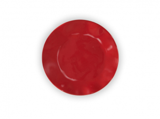 Melamin Ruffle Hues Teller 27 cm, rot Q Squared 