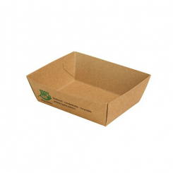 Snackschalen, Pappe "pure" 7 x 9 cm "100% Fair" klein Papstar 