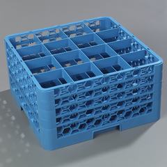 Gläserkorb Opticlean 16 Einteilungen + 4 Aufsätze Carlisle 