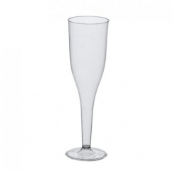 Outdoor Sektglas aus glasklar gespritztem PS (Polystyrol) 