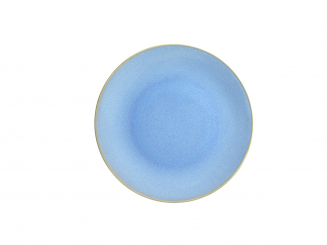 Teller flach 27 cm HELLBLAU Ossia Mäser Restbestand 6 Stück 