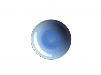 Teller tief 22 cm HELLBLAU Ossia Mäser Restbestand 24 Stück 