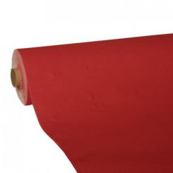 Tischdecke, Tissue ROYAL Collection 25 m x 1,18 m rot, 4 Rollen Papstar 