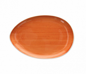 Teller oval 31 cm arancio Geschirrserie B-RUSH Tognana 