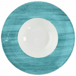 Gourmet-Teller tief 27 cm azzurro Geschirrserie B-RUSH Tognana 