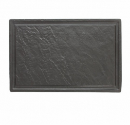 Steakplatte 42x28 cm Vulcania schwarz Tognana ab 6 Stück