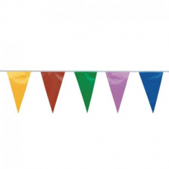 Wimpelkette, Folie 20 m bunt, 5 Stück 