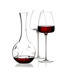 Set Dekanter Eddy Mini 0,8l mit 2 Weingläser Straight VISION von Zieher 