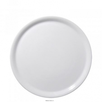 Pizzateller 28 cm Napoli Uni weiß Saturnia 
