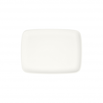 Teller rechteckig Quadro 27 x 20 cm Transparent ID Fine 