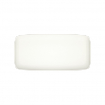 Teller rechteckig Quadro 34 x 16 cm Transparent ID Fine 