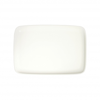 Teller rechteckig Quadro 33 x 23 cm Transparent ID Fine 