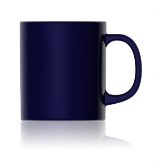 Cambridge Tasse geeicht 0,2l/0,25l kobaltblau und Druck 