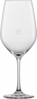 Rotweinglas oder Wasserglas 530ml Vina Schott Zwiesel  ab 288 Stück mit Eichstrich 0,2l