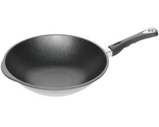 AMT Profi Wok Pfanne hoch Aluguss 32 cm  Induktion 
