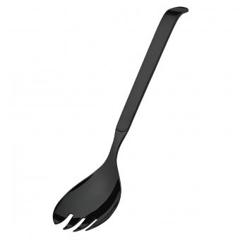 Salatgabel groß 30 cm (Schwarz PVD) Buffet von Amefa 