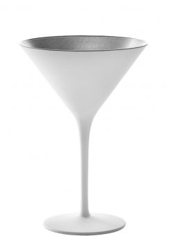 Cocktailglas  weiß matt/silber Elements Olympic Stölzle ab 1 Palette = 486 Stück