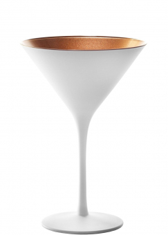 Cocktailglas  weiß matt/bronze Elements Olympic Stölzle ab 1 Palette = 486 Stück