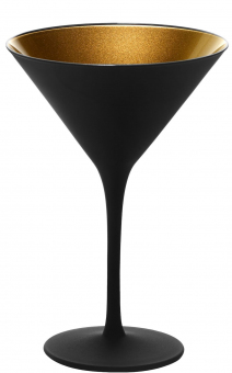 Cocktailglas schwarz matt/gold Elements Olympic Stölzle ab 1 Palette = 486 Stück