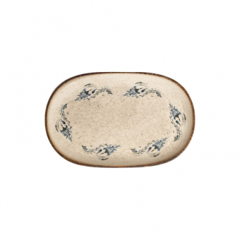 Platte oval Magnus 23 x 15 cm Voyage Navy ID Fine 