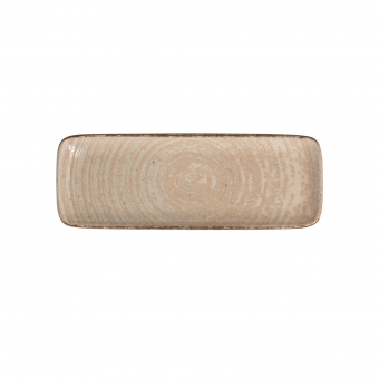 Teller recheckig Quadro 30 x 11 cm Mocha ID Fine 