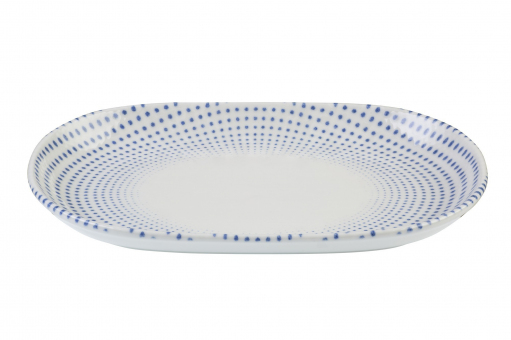 Platte oval Magnus 18 x 12 cm Harmony Blue ID Fine 