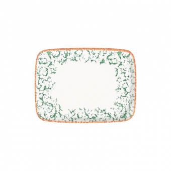Teller rechteckig Quadro 27 x 20 cm Venecia Green ID Fine 