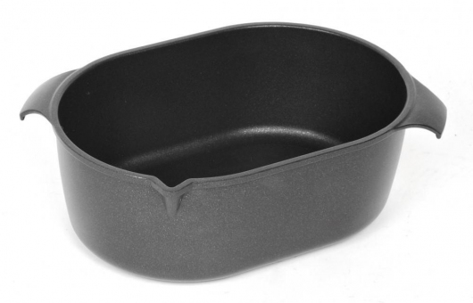 AMT Bräter 32 x 22 x 11 cm aus Aluguss mit Ausgießer 