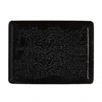 Teller flach rechteckig Vida Night  27 x 20 cm