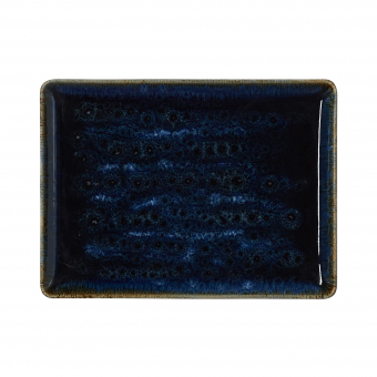 Teller flach rechteckig Vida Dark Ocean  27 x 20 cm