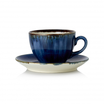 Ober- und Untertasse Vida Dark Ocean 