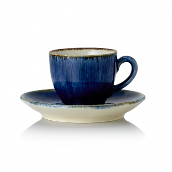 Espresso- und Untertasse Vida Dark Ocean 