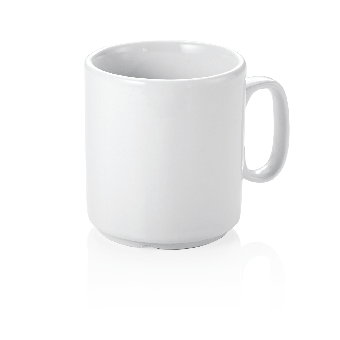 Kaffeebecher 290 ml Bistro weiß, stapelbar ab 120 Stück