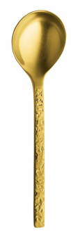 Runder Suppenlöffel PALLERO PVD Gold stone von Hepp 