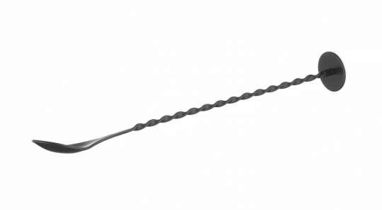 Barlöffel mit Stössel schwarz BarUp Hendi 