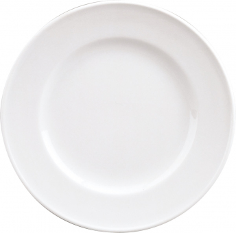 Dessertteller flach mit Fahne breit 21 cm Form 98 von Schönwald 