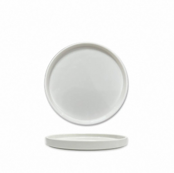 Teller rund mit Rand 178 x 178 x 18 mm Rim Line von Q Squared 