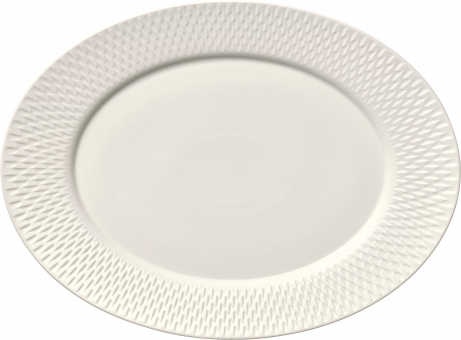 Platte oval mit Fahne 24 cm Purity Reflections Bauscher 