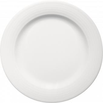 Teller flach mit Fahne 25 cm Dialog Bauscher 