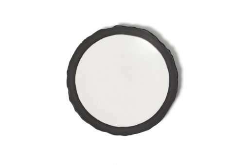 Teller flach Coupe schwarz 25cm Limits von Comas 