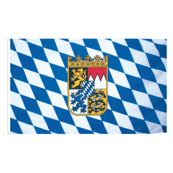 Bayernflagge mit Wappen Suthor 