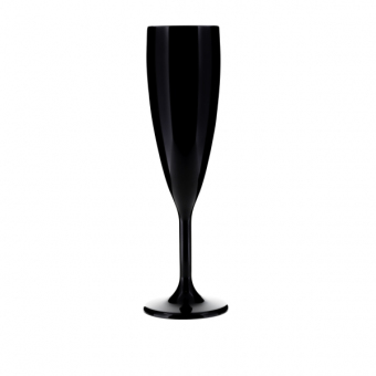 Champagnerglas schwarz 14 cl Kunststoff geeicht 0,1 l Q Squared 