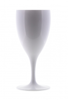 Weinglas weiß 24 cl Kunststoff geeicht 0,2 l Q Squared 