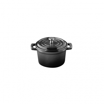 Mini-Topf mit Deckel 5 Stars schwarz 11 cm von APS 