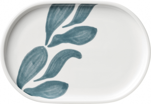 Servierplatte oval coup 23 x 16 cm Dekor Boldleaf Shiro von Schönwald 