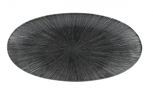 Churchill Studio Prints Agano Black Platte oval 34,7 x 17,3 cm 