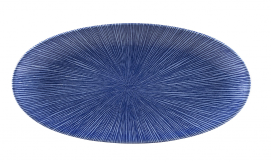 Churchill Studio Prints Agano Blue Platte oval 34,7 x 17,3 cm 